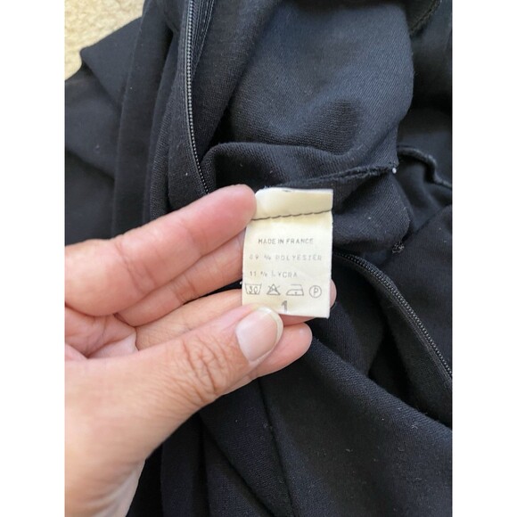 Paolina Paris Black Sexy Sleeveless Front Slit Zippered Stretch Maxi Dress Small - Picture 3 of 14